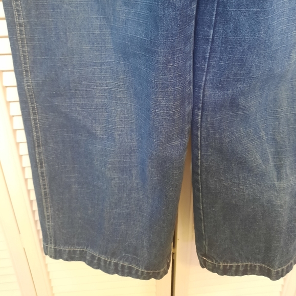 RARE vtg Disney 100% cotton denim bib overalls sz LG *U - Picture 5 of 11